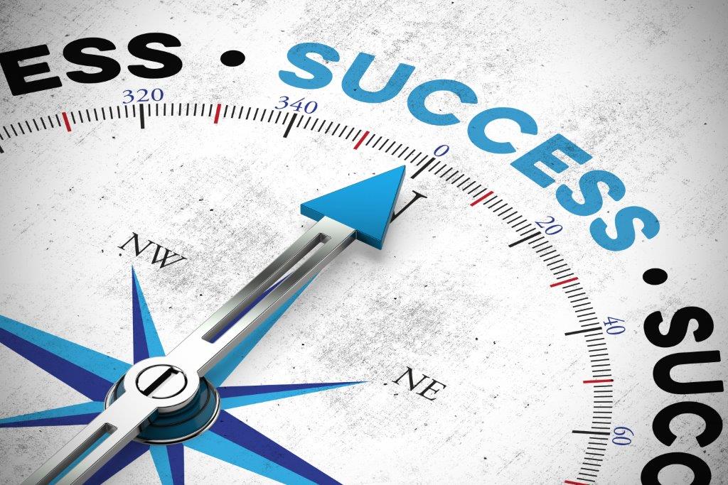 Arrow pointing to the Success